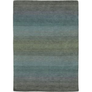Panorama Grey Blue Vloerkleed - 80x300  - Rechthoek - Laagpolig Tapijt - Modern - Meerkleurig