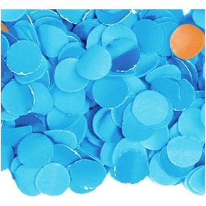 100 gram confetti kleur blauw - Feestartikelen