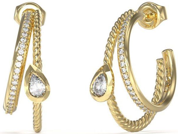 Guess - Dames Oorbellen - Goudkleurig - RVS