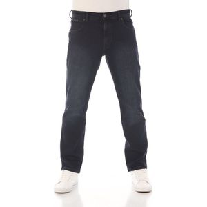 Wrangler Heren Jeans Broeken Texas Stretch regular/straight Fit Blauw 38W / 32L Volwassenen Denim Jeansbroek