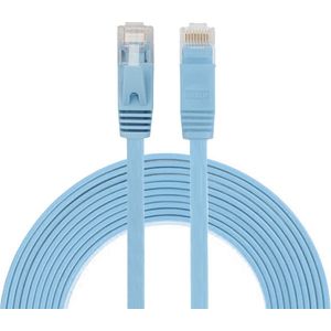 3m CAT6 Ultra dunne Flat Ethernet netwerk LAN kabel (1000Mbps) - Blauw - internet kabel