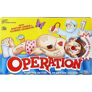 Hasbro Dokter Bibber - Engelse Versie - Grappig Kinderspel voor Operatieve Vaardigheden