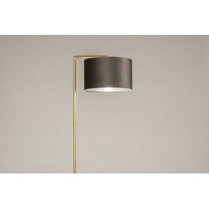 Lumidora Vloerlamp 31099 - E27 - Grijs - Goud - Zilver -oud zilver - Messing - Textiel