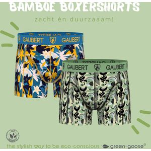 GAUBERT 2-stuks Premium Heren Bamboe Boxershort GBSET-47-XL