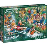 Falcon puzzel The Coracle Regatta - Legpuzzel - 1000 stukjes