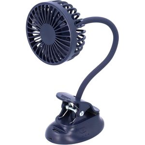 Verstelbare Mini-bureauventilator - Krachtige Clip-on USB Ventilator met Flexibele Nek .
