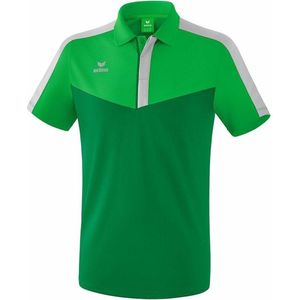 Erima Squad Polo Fern Green-Smaragd-Zilver Grijs Maat M