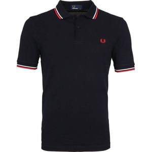 Fred Perry M3600 shirt - polo Navy / White / Red