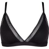 Sloggi Women GO Ribbed Bralette - bralette - zwart - Maat: XS