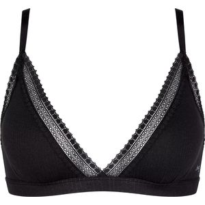 Sloggi Women GO Ribbed Bralette - bralette - zwart - Maat: XS