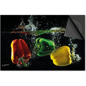 Inductie beschermer 59x52 - afdekplaat inductie mat - Dietrix Kookplaat beschermer - DELUXE - Splash - Paprika’s
