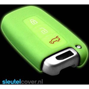 Autosleutel Hoesje geschikt voor Kia - SleutelCover - Silicone Autosleutel Cover - Sleutelhoesje Glow in the dark / Lichtgevend