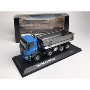 Tatra Phoenix Euro 6 8x8 Truck 4 Ass 2016 blauw grijs, Foxtoys FOXT055