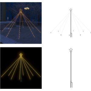 vidaXL Kerstboomverlichting waterval binnen buiten 400 LED's 2-5 m - LED-boomverlichting - LED-boomverlichtingen - Kerstverlichting - Kerstverlichtingen