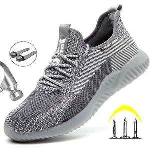 Werkschoenen - 37 - S1P - Dames / Heren - Veiligheidsschoenen - QX FASHION SPORT - Schoenen voor werk - Sneakers voor werk - Beschermende schoenen - Anti -impact - Ondoordringbare zool - Anti slip - Stalen neus - Beschermende zool