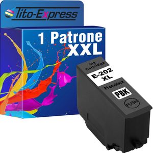 PlatinumSerie 1x cartridge Photoblack alternatief voor Epson 202XL 202 XL Epson Expression Premium XP-6000 6100 6005 6105