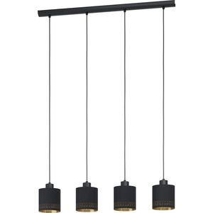 EGLO Esteperra - Hanglamp - E27 - 94 cm - Zwart