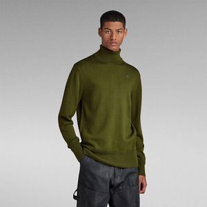 G-star Premium Core Roll Neck Sweater Groen M Man