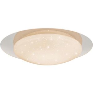 LED Plafondlamp - Plafondverlichting - Torna Frida - 13W - Aanpasbare Kleur - Dimbaar - Rond - Mat Wit - Kunststof