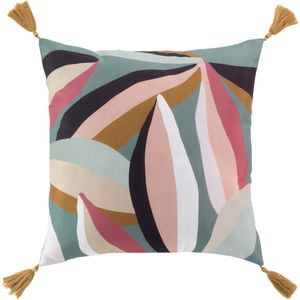 Decoratief kussen met franjes LAVINIA, 40 x 40 cm