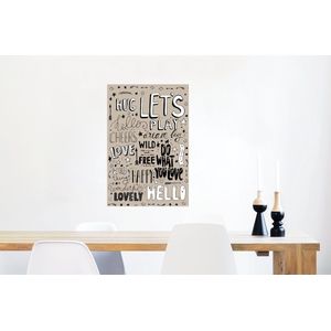 Poster Spreuken - Quotes - Woorden - Kinderen - Kids - Baby - 40x60 cm - Poster Babykamer