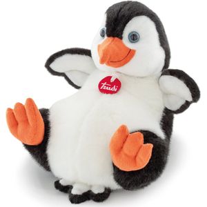 Trudi - Classic Pinguïn Pino (M-TUDC3000) - Pluche knuffel - Ca. 19 cm (Maat M) - Geschikt voor jongens en meisjes - Zwart/Wit