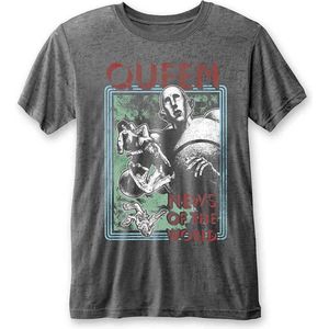 Queen - News Of The World Heren T-shirt - L - Grijs