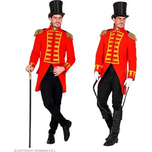 Widmann - Circus Kostuum - Parmantige Franse Slipjas Parade Rood - Rood - Large - Carnavalskleding - Verkleedkleding