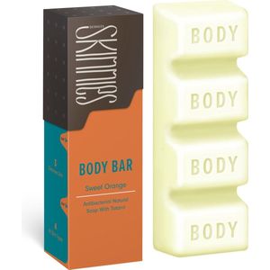 Skinnies Body Bar - Lichaamsverzorging antibacterieel - Zeep bar - Reiniging - Sweet Orange - Soap bar unisex 100 gram