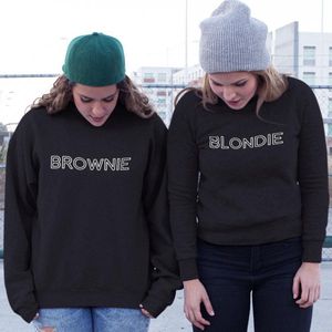Blondie & Brownie Trui (Blondie - Maat S) | BFF Koppel Sweater | Best Friends Forever