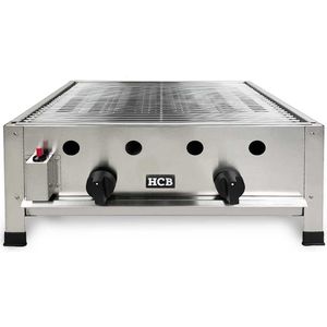 HCB® - Professionele Horeca Barbecue - propaan - 70 cm - RVS