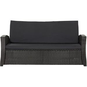 Imperatoris - Bankkussen - Zitkussen - Zitkussens voor Tuinbanken - Tuinbankkussens - Kussen voor Tuinbank - Lichtgewicht en Weerbestendig - Zwart - 160 x 60 x 50 cm