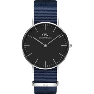 Daniel Wellington Classic Bayswater DW00100282 - Horloge - NATO - Blauw - 36mm
