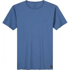 SINGLES DAY! Dstrezzed - Mc Queen T-shirt Blauw - Heren - Maat S - Slim-fit