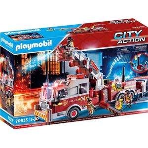 Playmobil City Action Brandweerwagen: US Tower Ladder 70935
