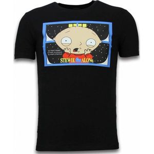 Mascherano Stewie Home Alone - T-shirt - Zwart