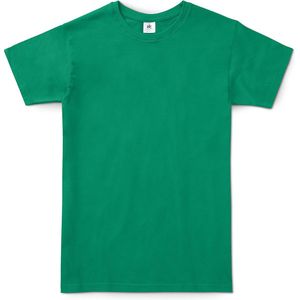 B&C Exact 150 Heren T-Shirt - Kelly green (Ierland) - Small - Korte Mouwen
