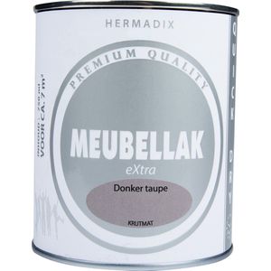 Hermadix Meubellak eXtra - Dekkend - Krijtmat Donker taupe