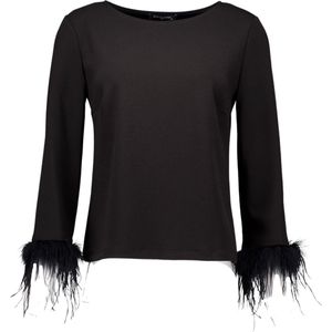 Ana Alcazar Top 080861 Tops & T-shirts Dames - Shirt - Zwart - Maat 42