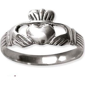 Claddagh Zilveren Ring maat 56 (R159.56)