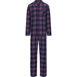 Flanellen jongens pyjama Jim - Rood - Maat - 116