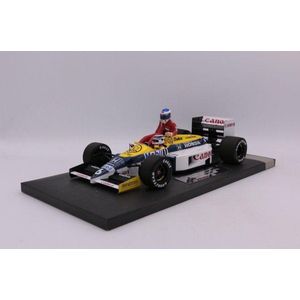 De 1:18 Diecast modelauto van de Williams Honda FW11 #6 van de DUITSE GP in 1986.Na deze race gaf Nelson Keke Rosberg een lift. De bestuurder is Nelson Piquet.De fabrikant van het schaalmodel is Minichamps.