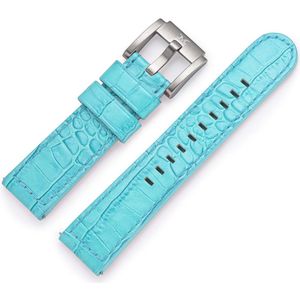 Marc Coblen / TW Steel Horlogeband Turquoise Leer Alligator 22mm