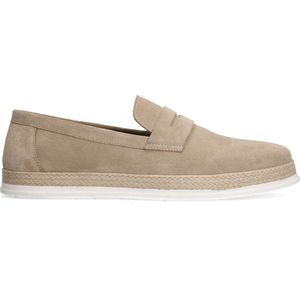 Sacha - Heren - Beige suède loafers - Maat 45