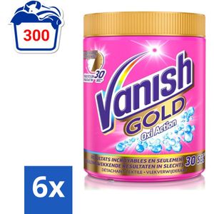 Vanish Gold Oxi Action - Vlekkenverwijderaar Poeder - Gekleurde Was - 1050 Gram - Voordeelverpakking - 6 stuks