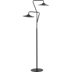 GALETTI - Staande lamp - Zwart - Metaal