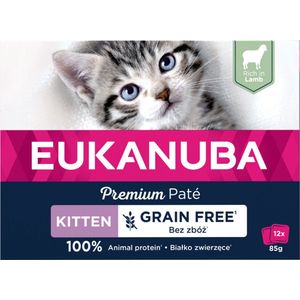 Eukanuba Lams Pate Graanvrij Kitten Multi-Pack 12 x 85 gr