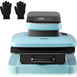 VEVOR Automatische Hittepers - 38 x 38 cm - Transferpers - Heat Press Machine - Kleding bedrukken - Voor T-Shirts, Sublimatie, Vin
