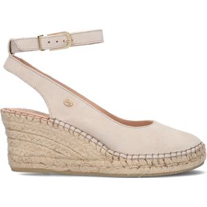 Fred De La Bretoniere Espadrille Sleehak Grijs - Maat 37