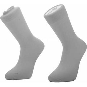 Basset heren katoenen sokken 1 paar - 42 - Wit.